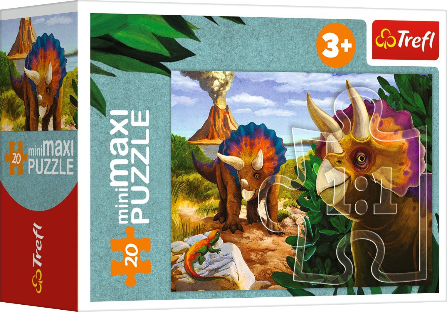 TREFL Display Puzzle Dinosaurier Welt 20 Teile (24 Stück)