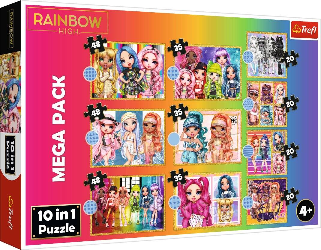 TREFL Puzzle Regenbogen hoch MEGA PACK 10v1