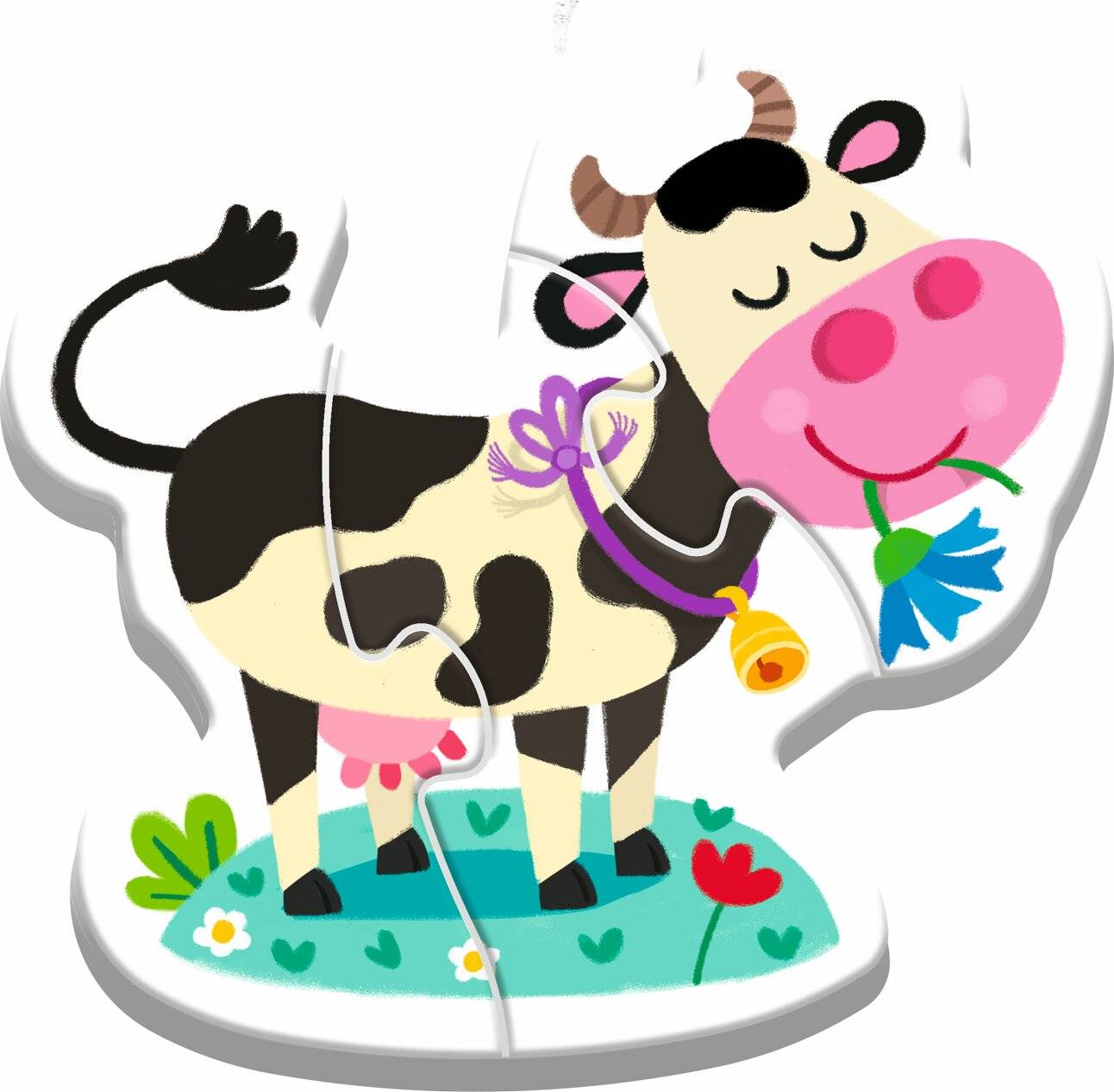 TREFL Baby-Puzzle Auf dem Bauernhof 4in1 (2,3,4,5 Teile)