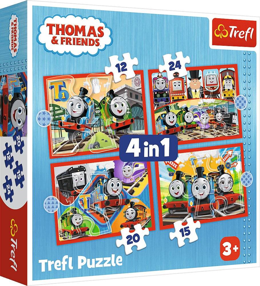 TREFL Puzzle Thomas die Lokomotive 4in1 (35,48,54,70 Teile)