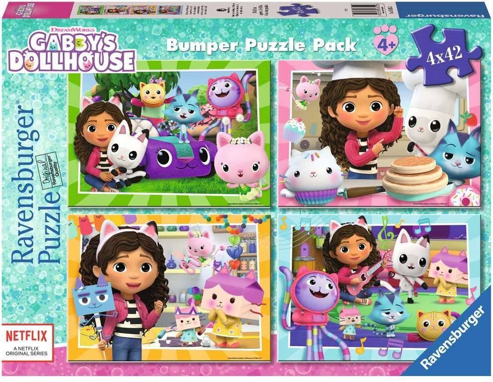 4 Puzzle 42 Teile - Gabbys Puppenhaus