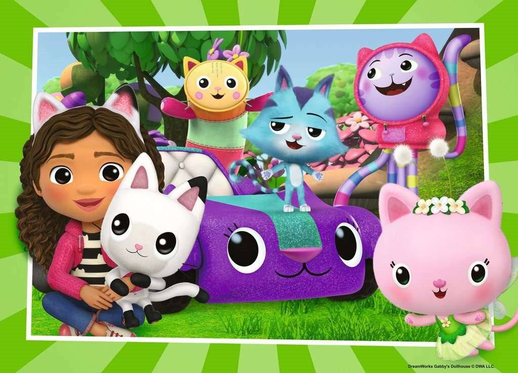 4 Puzzle 42 Teile - Gabbys Puppenhaus