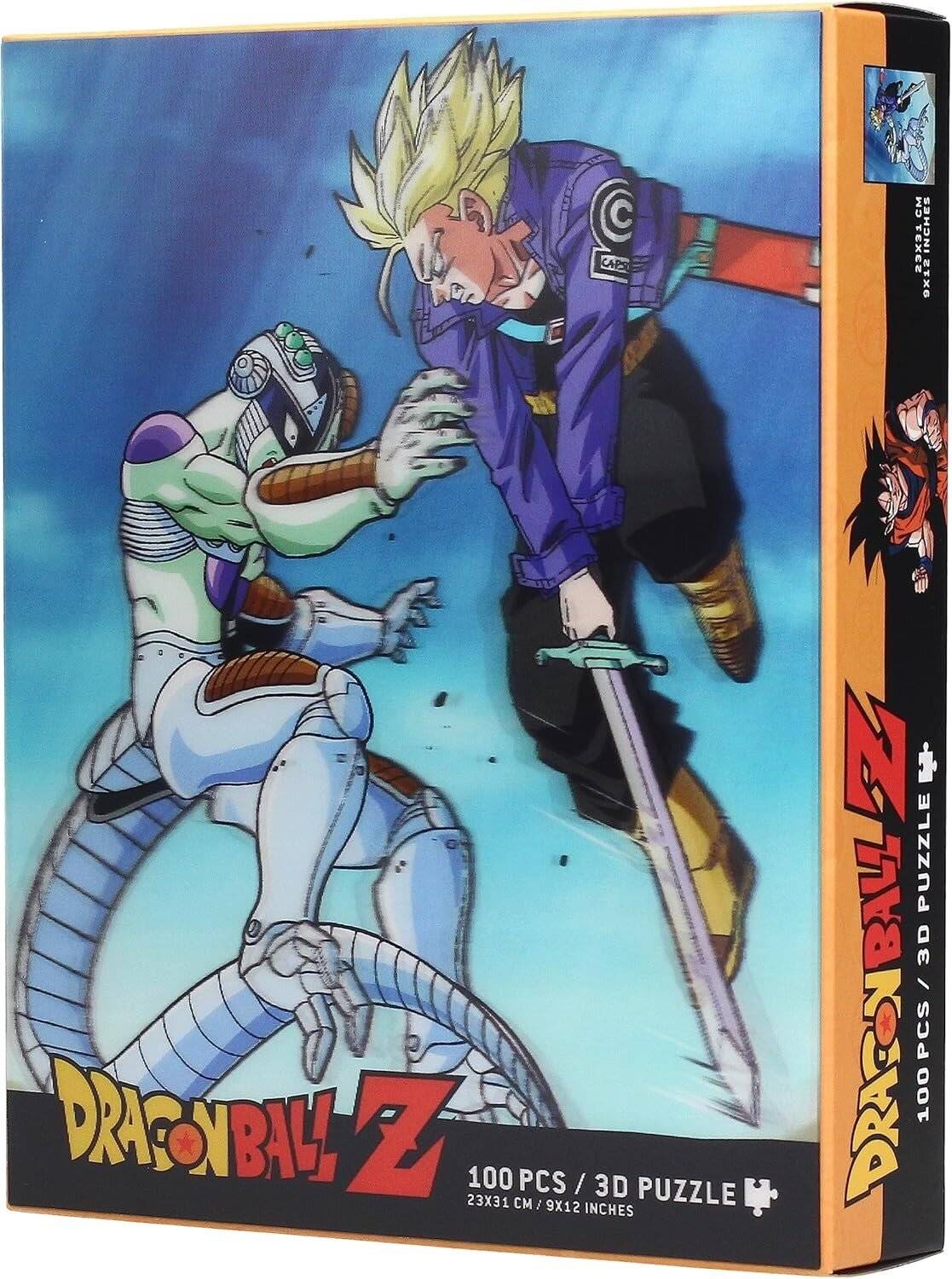 Dragon Ball Z Puzzle mit 3D-Effekt Trunks vs Frieza (100 Teile)