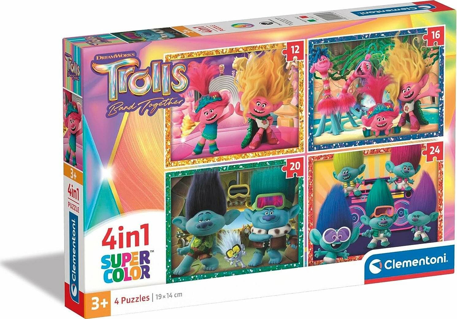 Trolls 3 Rä tsel 4 12-16-20-24pzs