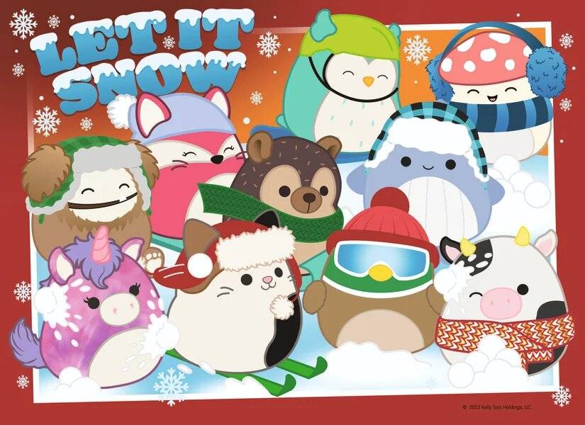 Squishmallows puzzle 4x100pzs