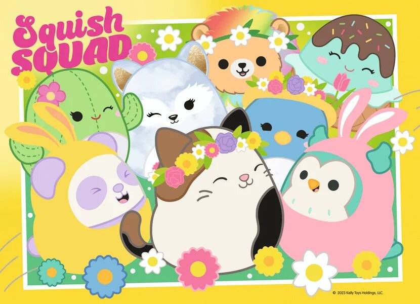 Squishmallows puzzle 4x100pzs