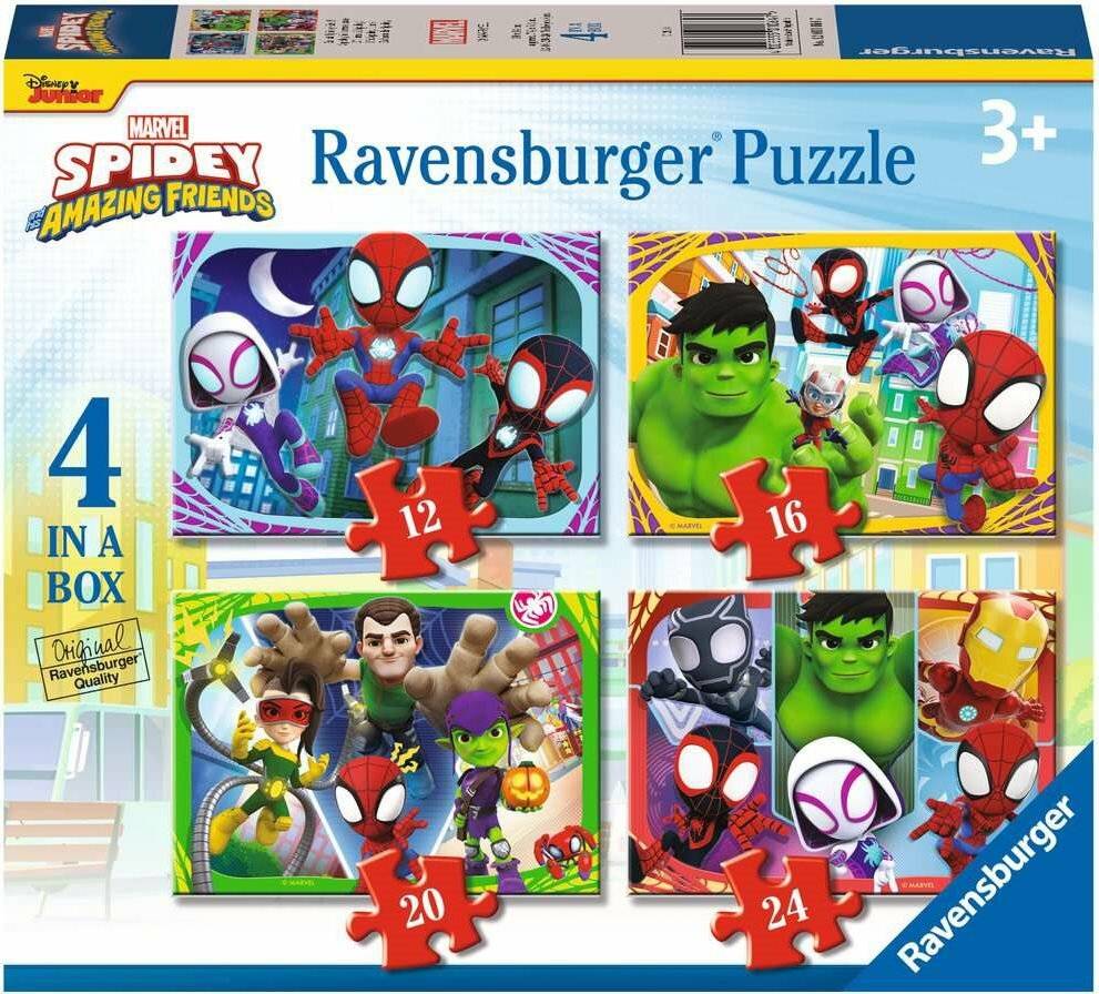Puzzle 4 in einer Schachtel - Spidey