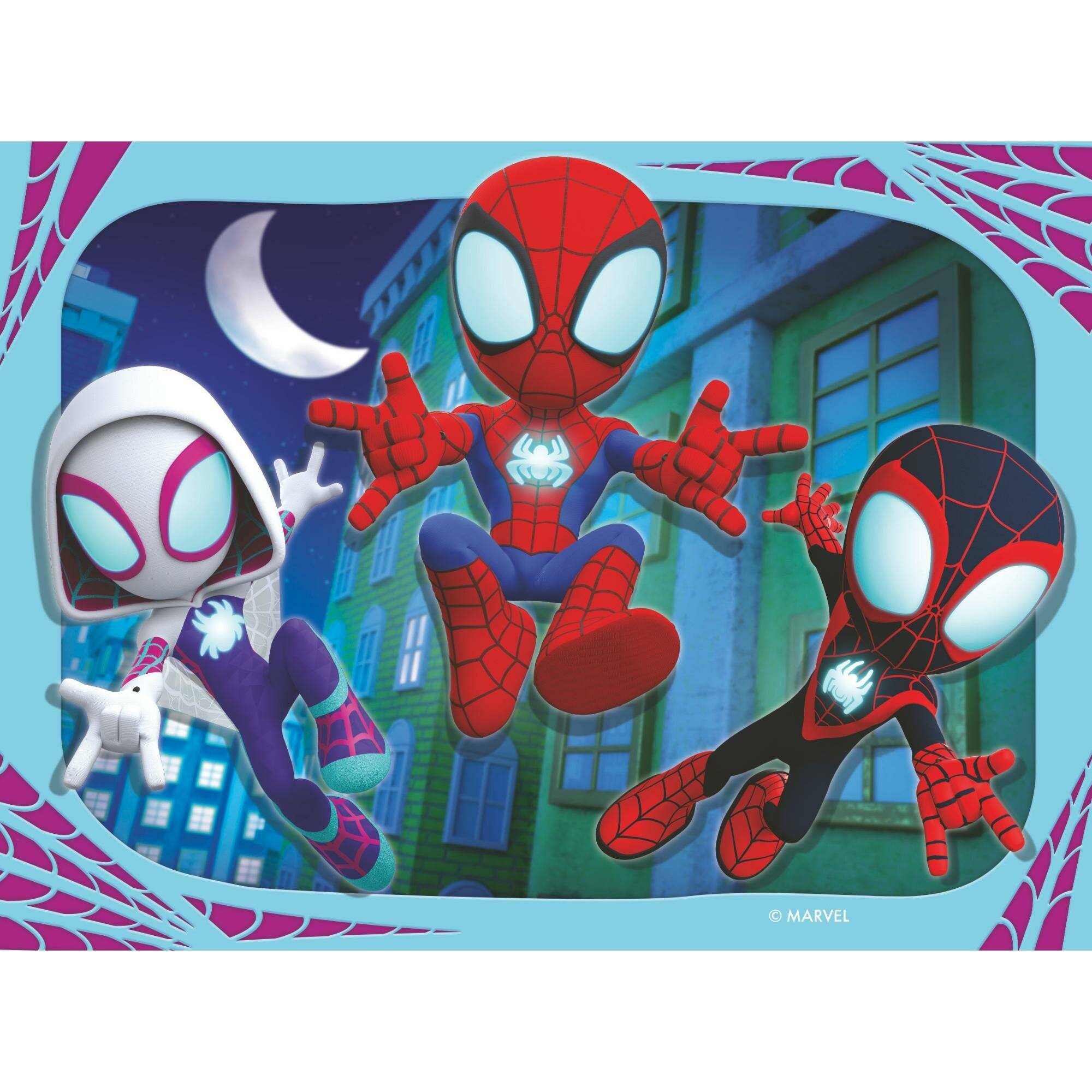 Puzzle 4 in einer Schachtel - Spidey