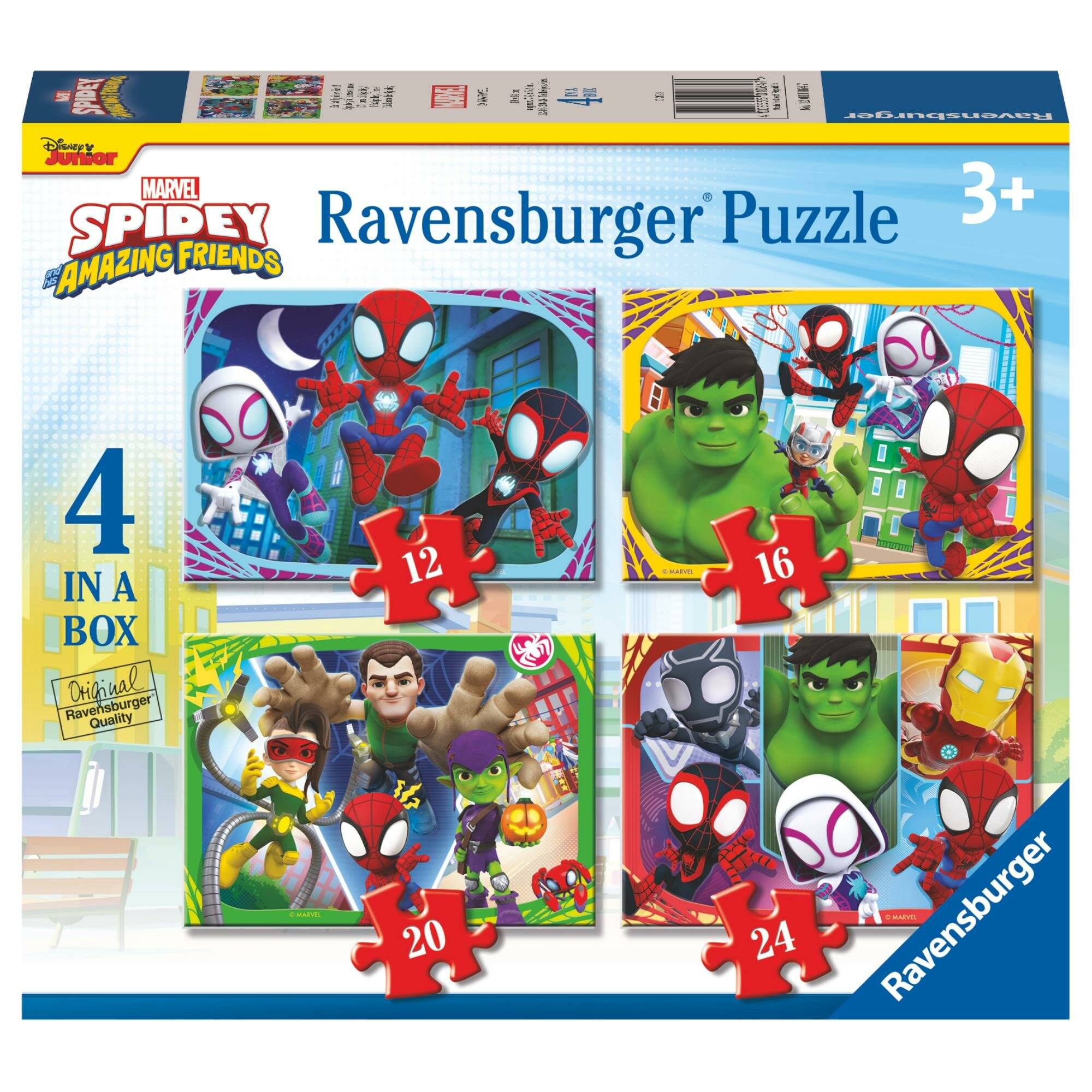 Puzzle 4 in einer Schachtel - Spidey