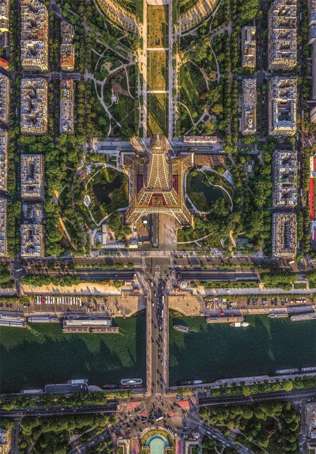 1500 Teile Puzzle - Fliegen ü ber Paris