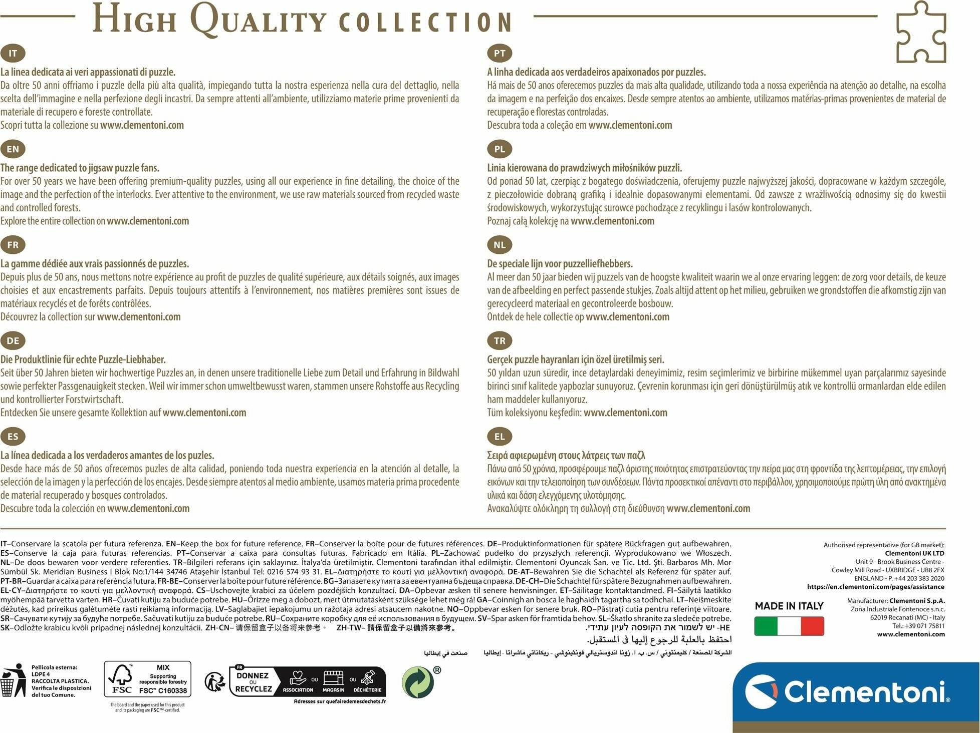 1000 Teile Puzzle - Der Herr der Zeit