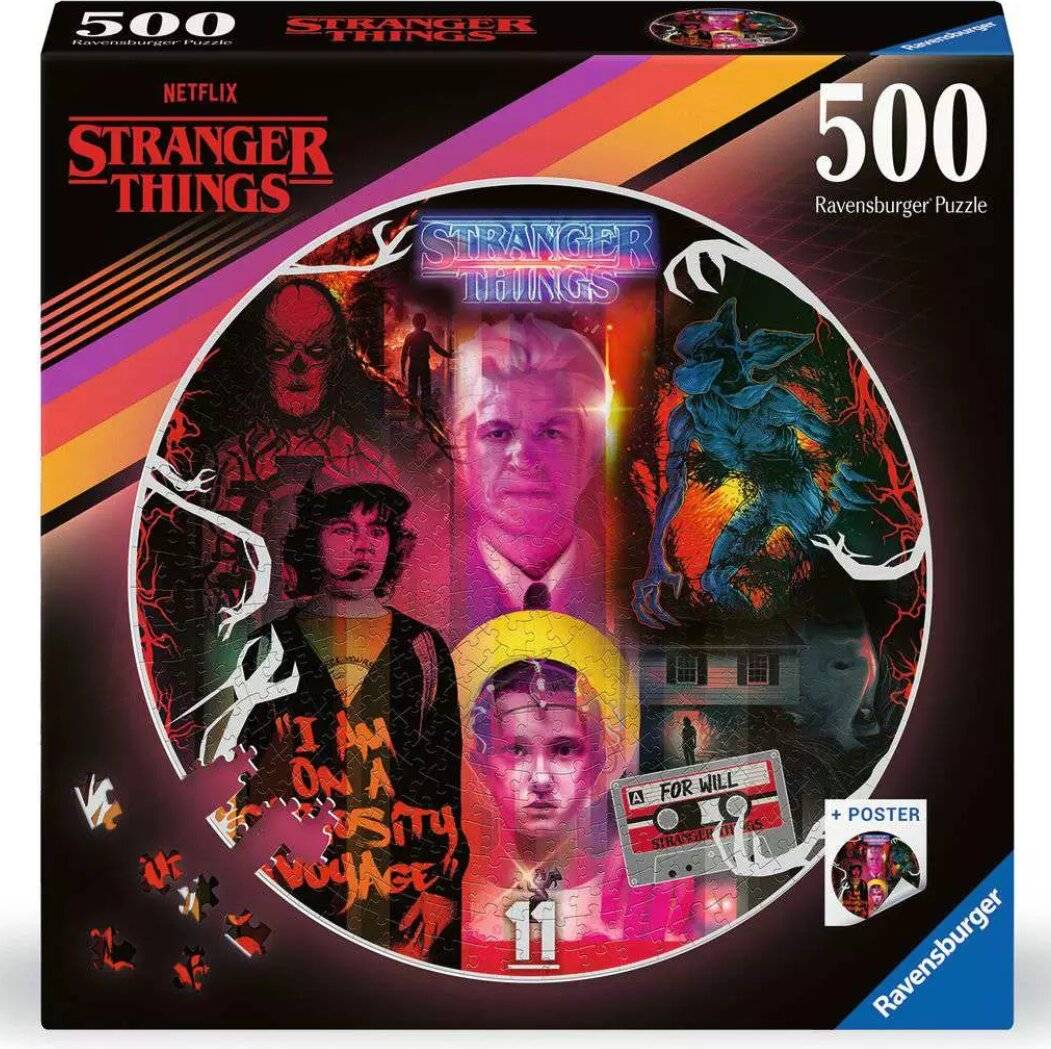 Stranger Things Rund-Puzzle Friends Don't Lie (500 Teile)