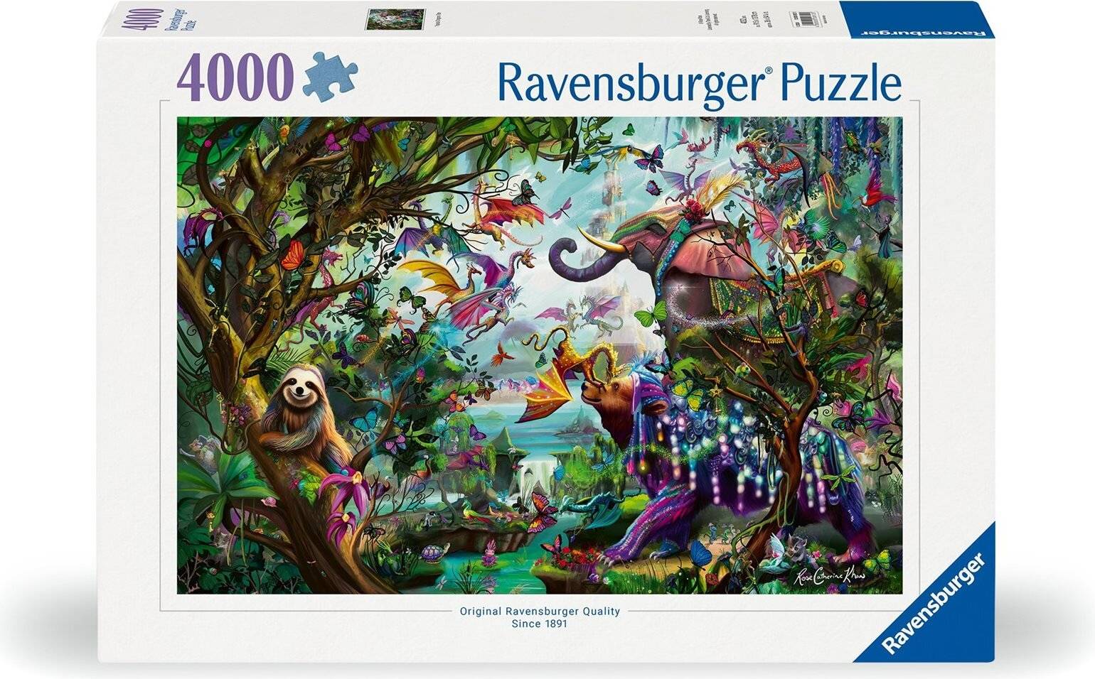 Original Ravensburger Quality Puzzle Die Drachen der Tropen (4000 Teile)
