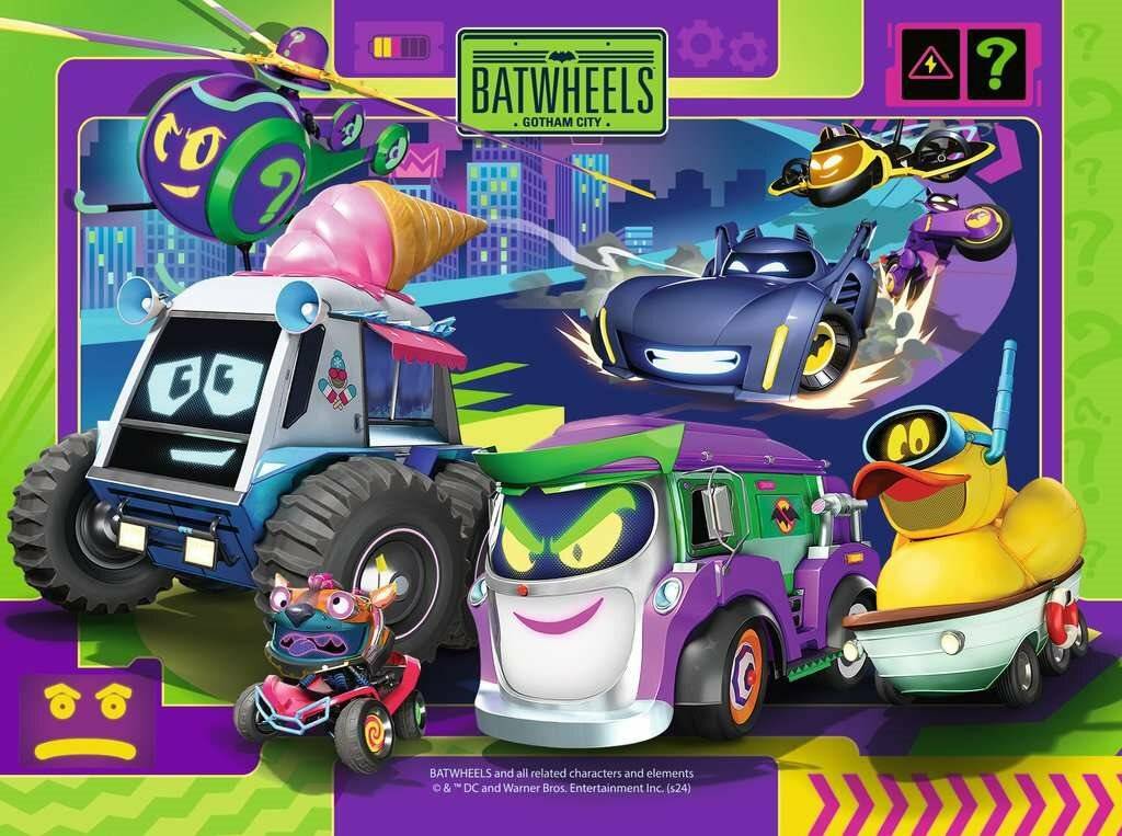 RAVENSBURGER Puzzle Batwheels, 4in1 ( 12, 16, 20, 24 Teile)