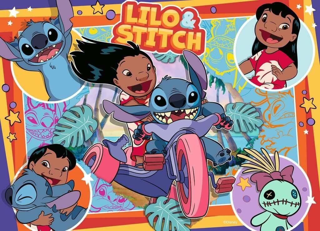 RAVENSBURGER Lilo und Stitch Puzzle 4x100 Teile