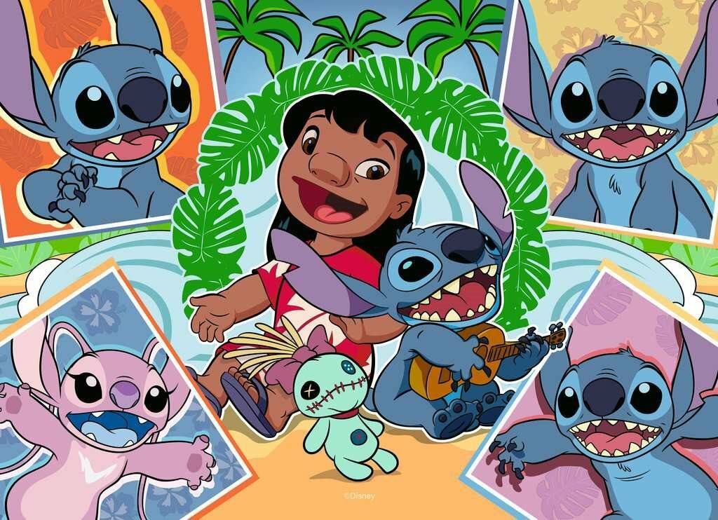 RAVENSBURGER Lilo und Stitch Puzzle 4x100 Teile