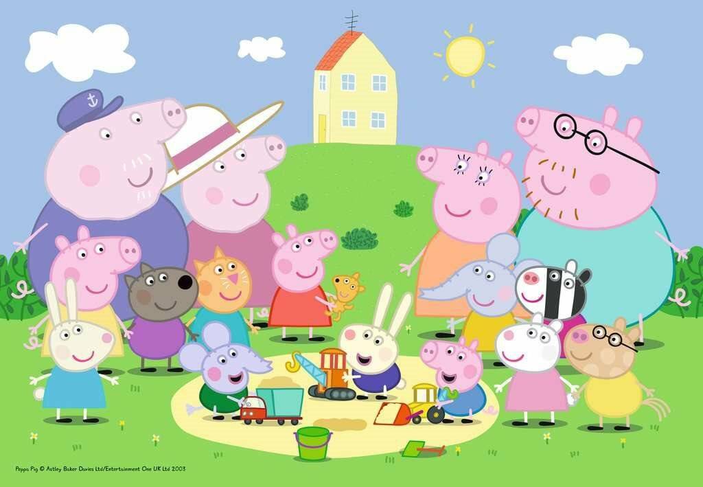 RAVENSBURGER Puzzle Peppa Pig: Spaß an der Sonne 35 Teile
