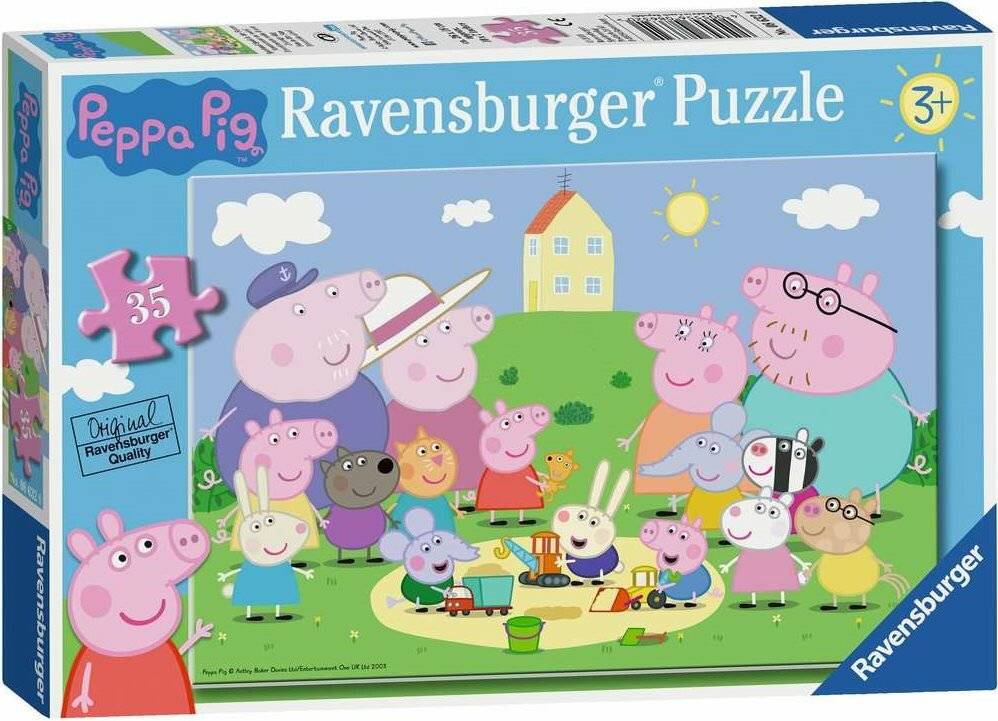 RAVENSBURGER Puzzle Peppa Pig: Spaß an der Sonne 35 Teile