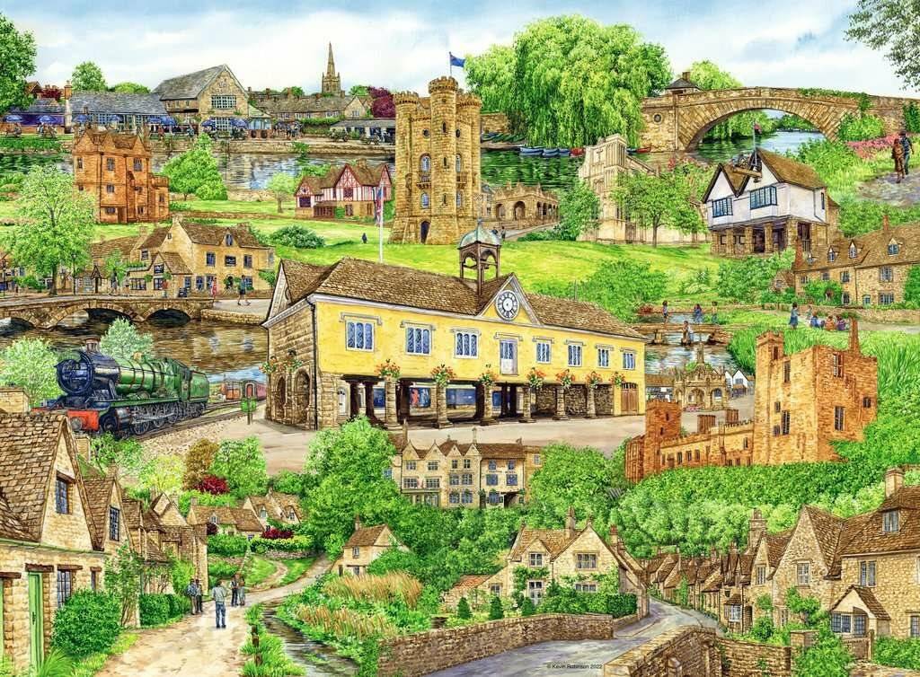 RAVENSBURGER Puzzle Escape to the Cotswolds 500 Teile