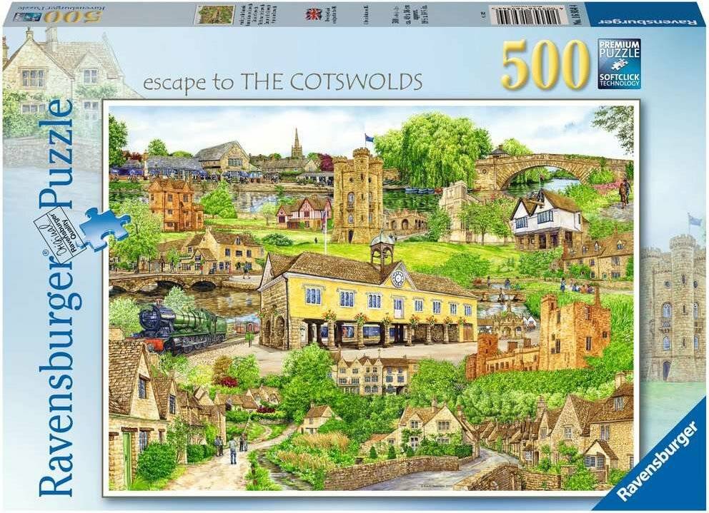 RAVENSBURGER Puzzle Escape to the Cotswolds 500 Teile