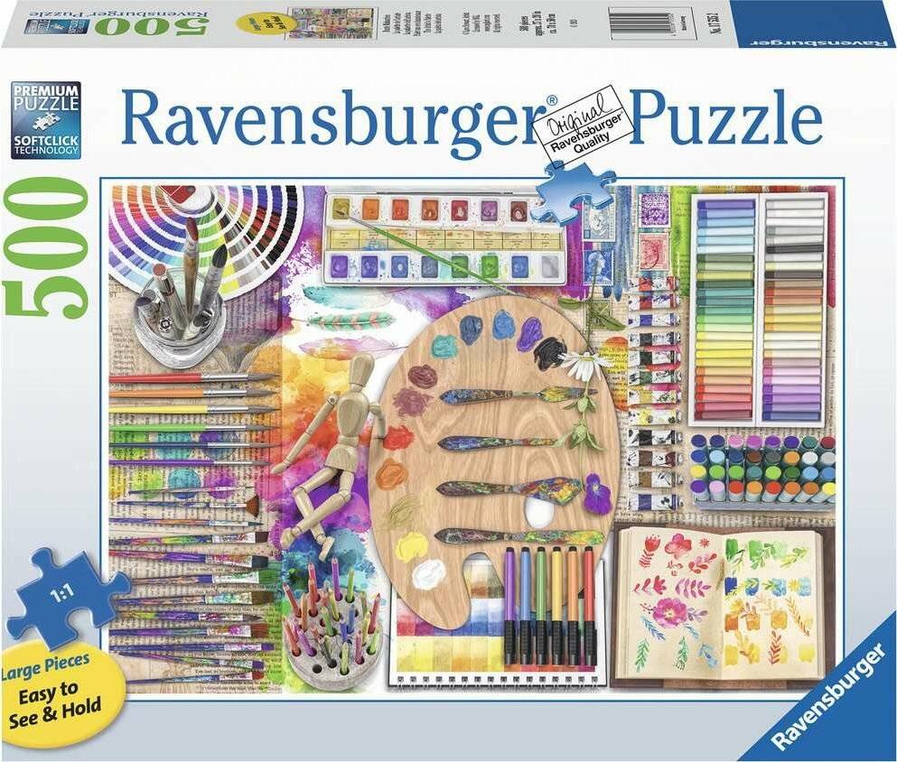 RAVENSBURGER Puzzle Kü nstlerpalette XXL 500 Teile