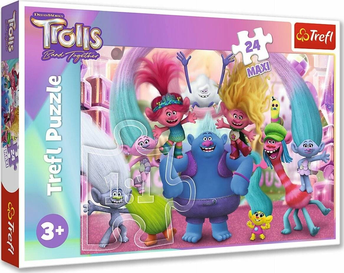 TREFL Puzzle Trolls 3: In der Welt der Trolle MAXI 24 Teile
