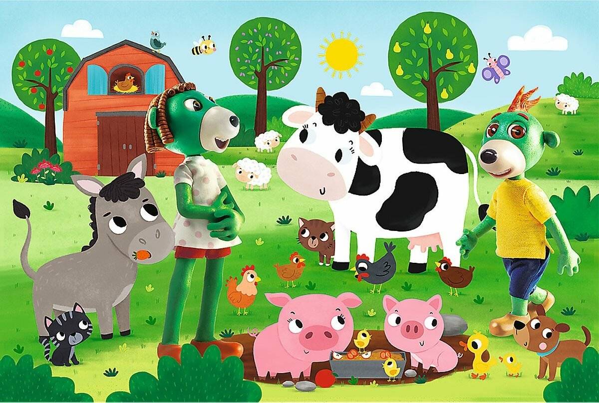 Puzzle Treflies on the Farm MAXI 24 Teile