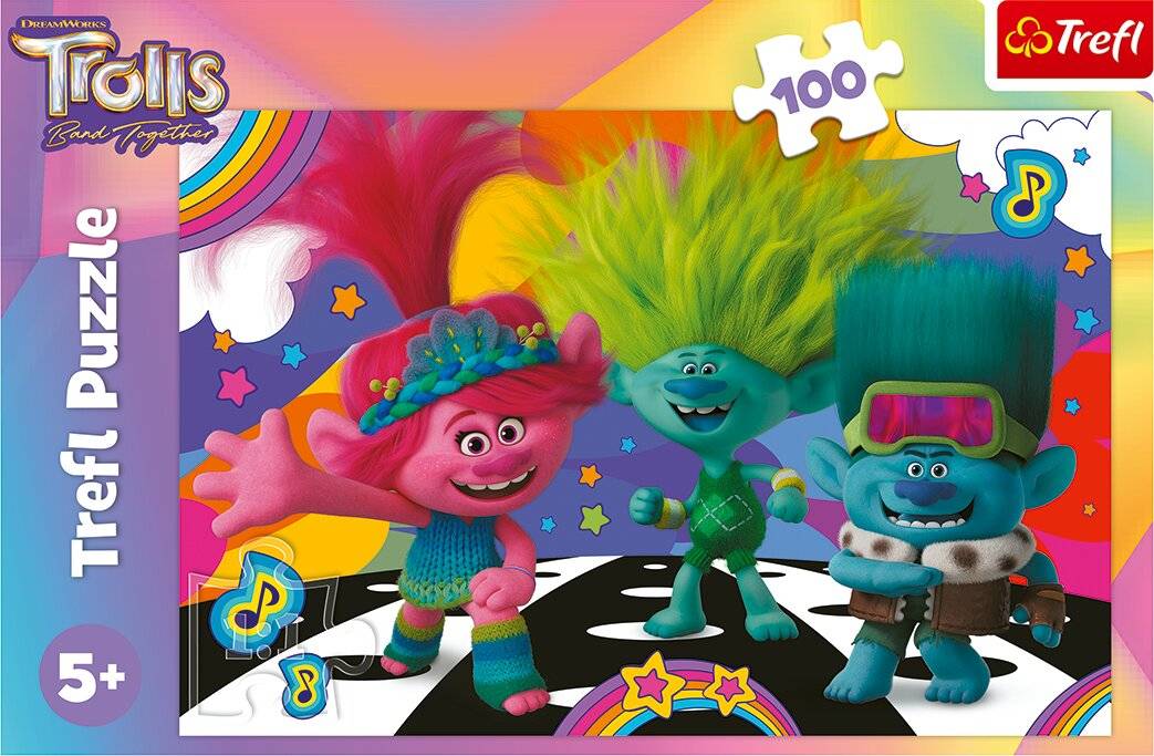TREFL Puzzle Trolls 3: Fun Trolls 100 Teile