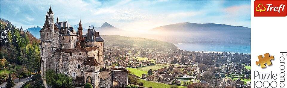 TREFL Panoramapuzzle Schloss Menthon, Frankreich 1000 Teile