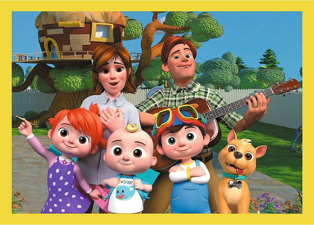 TREFL Puzzle Cocomelon: Treffen 4in1 ( 12,15,20,24 Teile)