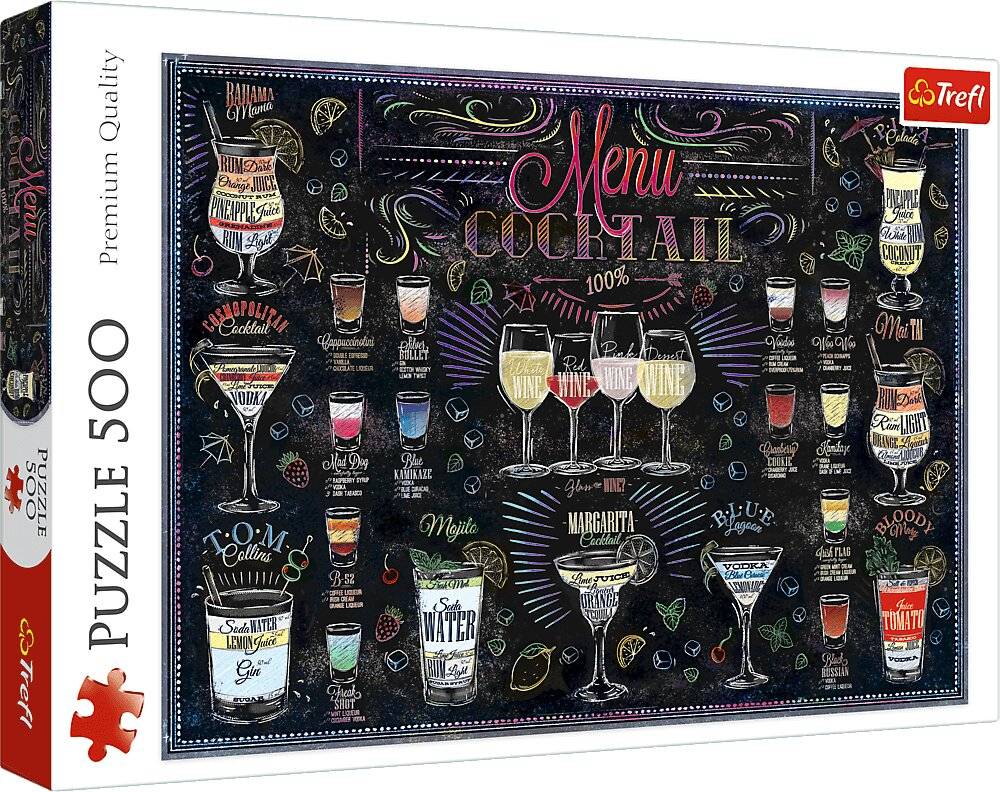 TREFL Puzzle Cocktail Menü 500 Teile