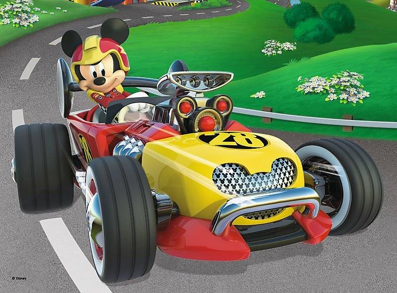 TREFL Puzzle Mickey Mouse: Der Rennfahrer 20 Teile