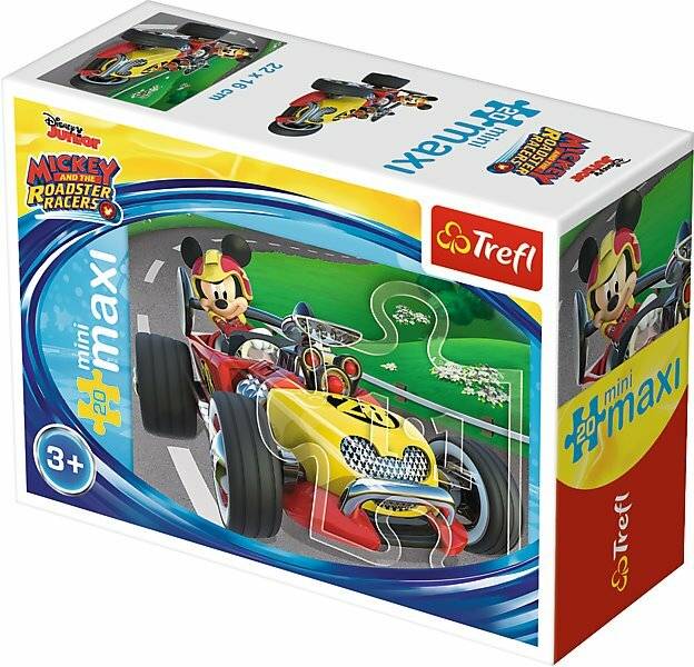 TREFL Puzzle Mickey Mouse: Der Rennfahrer 20 Teile