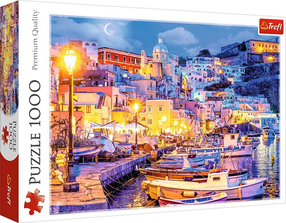 TREFL Puzzle Procida Insel bei Nacht, Italien 1000 Teile