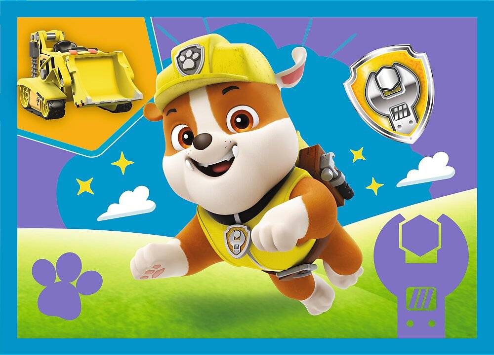 TREFL Puzzle Paw Patrol: Laufendes Hü ndchen 4in1 ( 12,15,20,24 Teile)