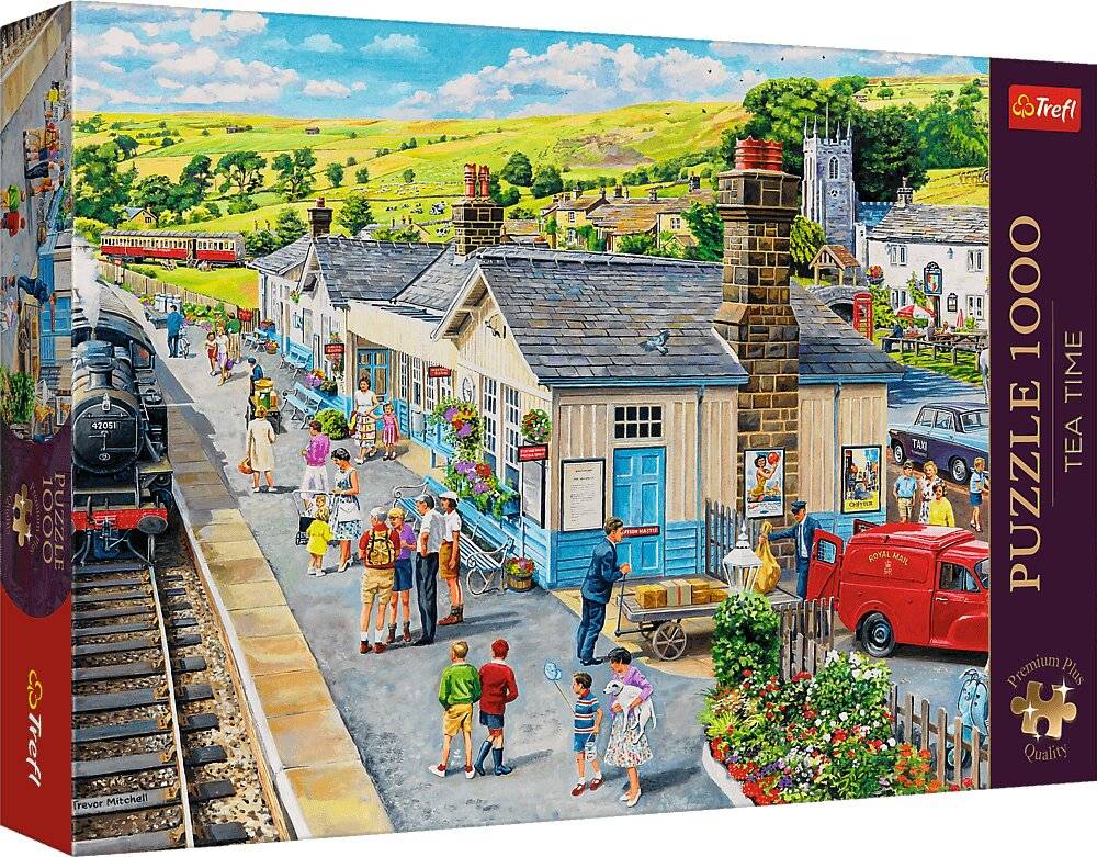TREFL Puzzle Premium Plus Tea Time: Train Station 1000 Teile