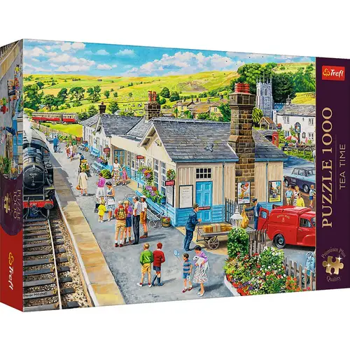 TREFL Puzzle Premium Plus Tea Time: Train Station 1000 Teile TREFL Puzzle Premium Plus Tea Time: Train Station 1000 Teile