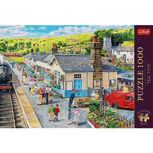 TREFL Puzzle Premium Plus Tea Time: Train Station 1000 Teile TREFL Puzzle Premium Plus Tea Time: Train Station 1000 Teile