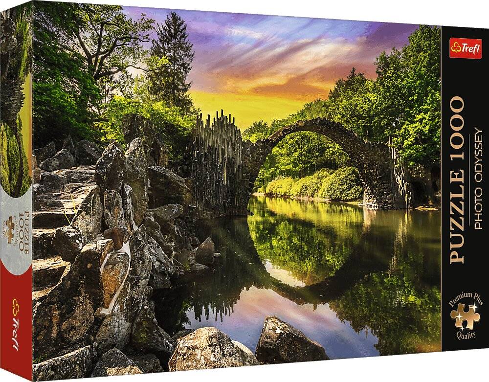 TREFL Puzzle Premium Plus Photo Odyssey: Rakotzø Brü cke in Kromlau 1000 Teile