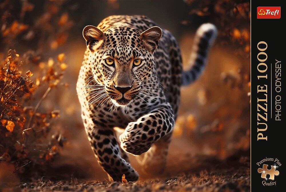 TREFL Puzzle Premium Plus Photo Odyssey: Wilder Leopard 1000 Teile