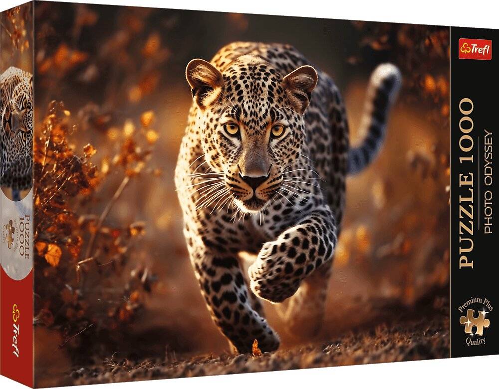 TREFL Puzzle Premium Plus Photo Odyssey: Wilder Leopard 1000 Teile