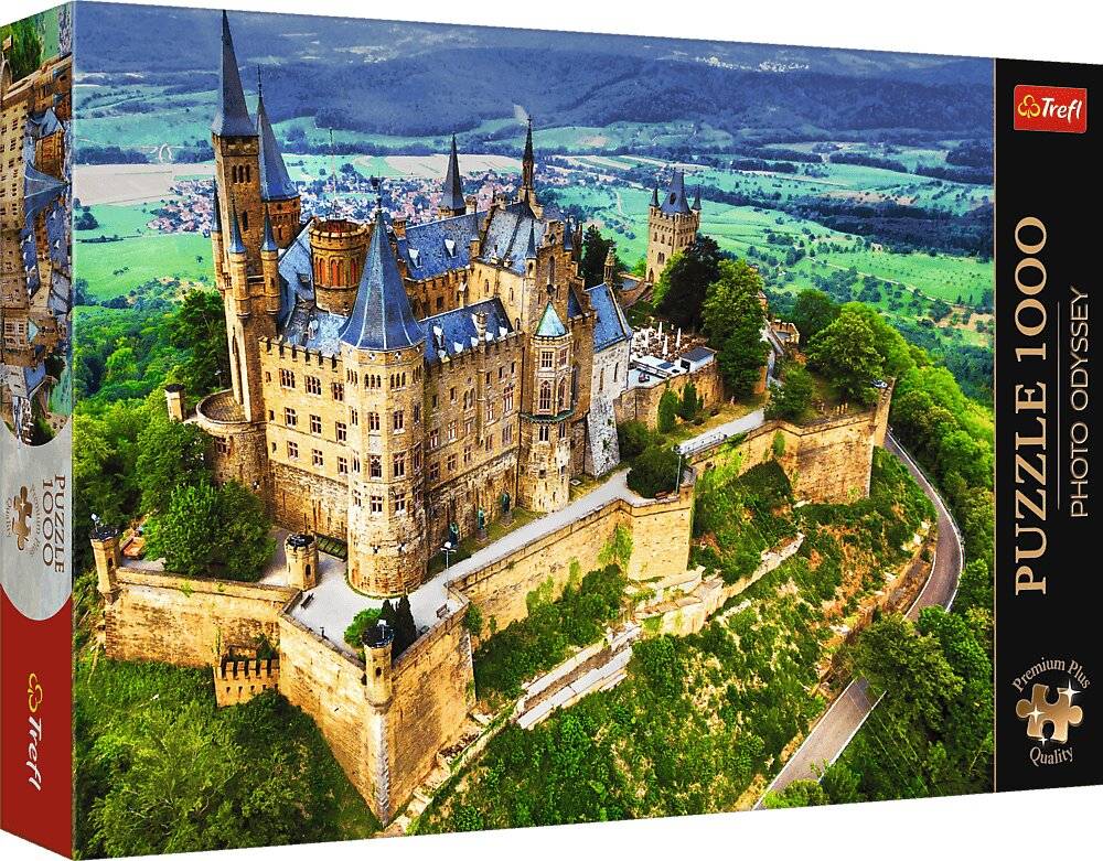 TREFL Puzzle Premium Plus Photo Odyssey: Burg Hohenzollern, Deutschland 1000 Teile