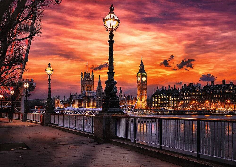 TREFL Puzzle Premium Plus Photo Odyssey: Big Ben, London 1000 Teile