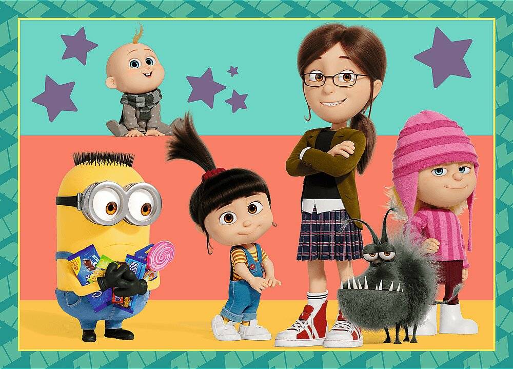 TREFL Puzzle Ich, der Schurke 4: Die verrü ckten Mimonen 4in1 ( 35,48,54,70 Teile)