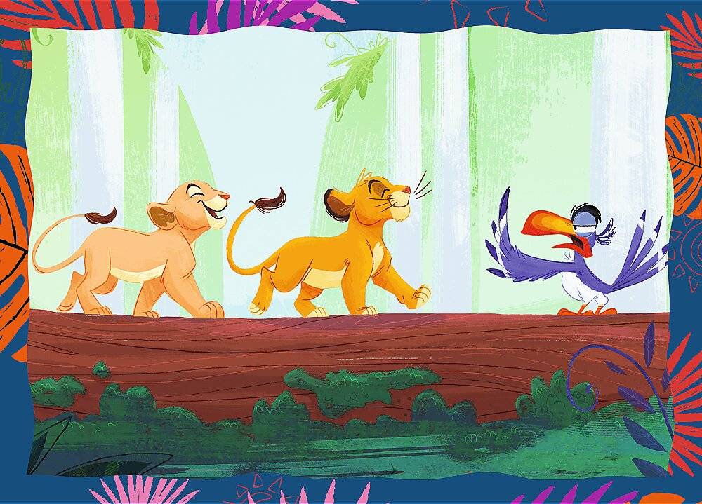 TREFL Puzzle Brave Lion King 4in1 ( 35,48,54,70 Teile)