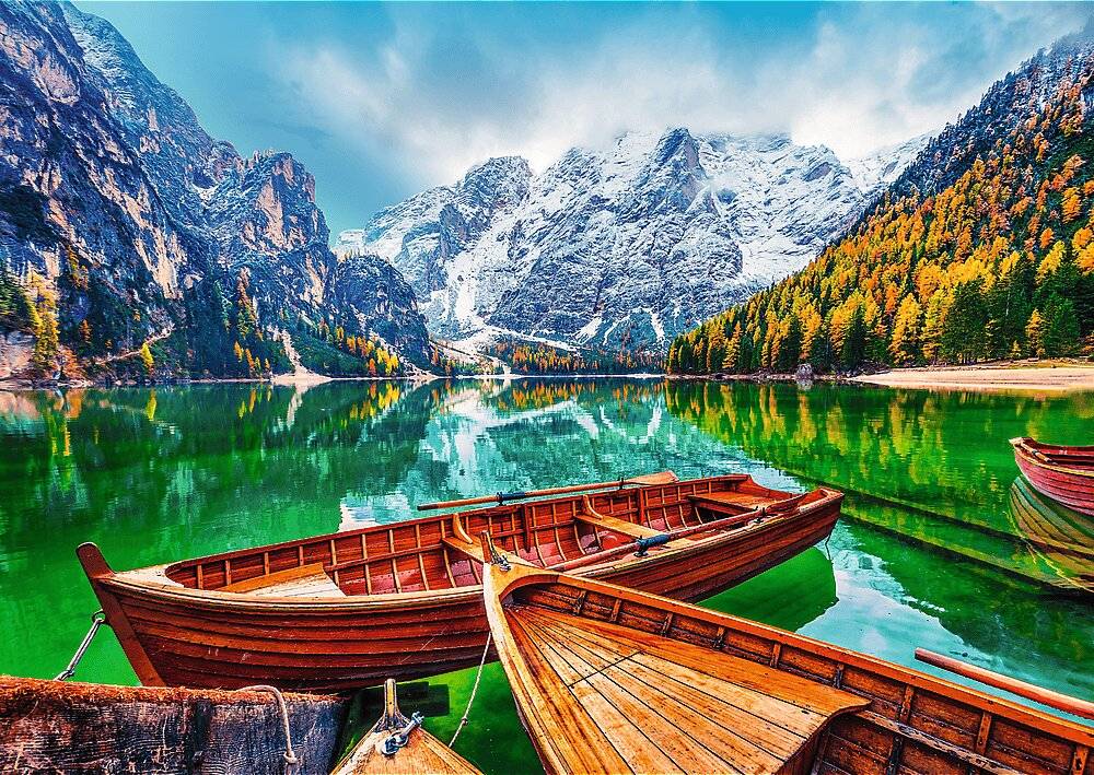 TREFL Puzzle Pragser Wildsee, Italien 500 Teile