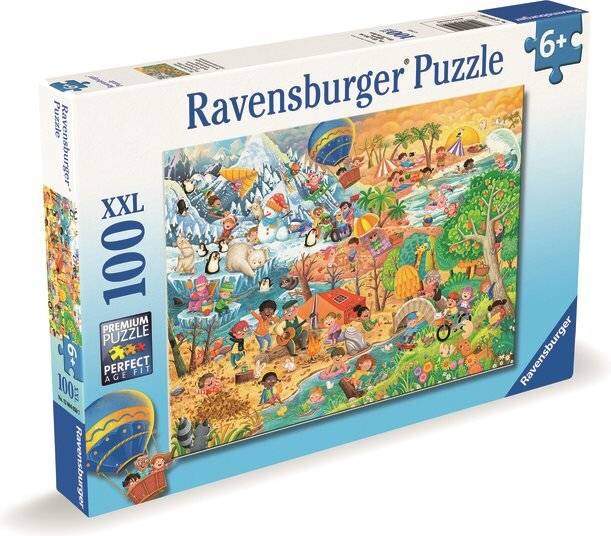 Kinderpuzzle - Die 4 Jahreszeiten (100 Teile)