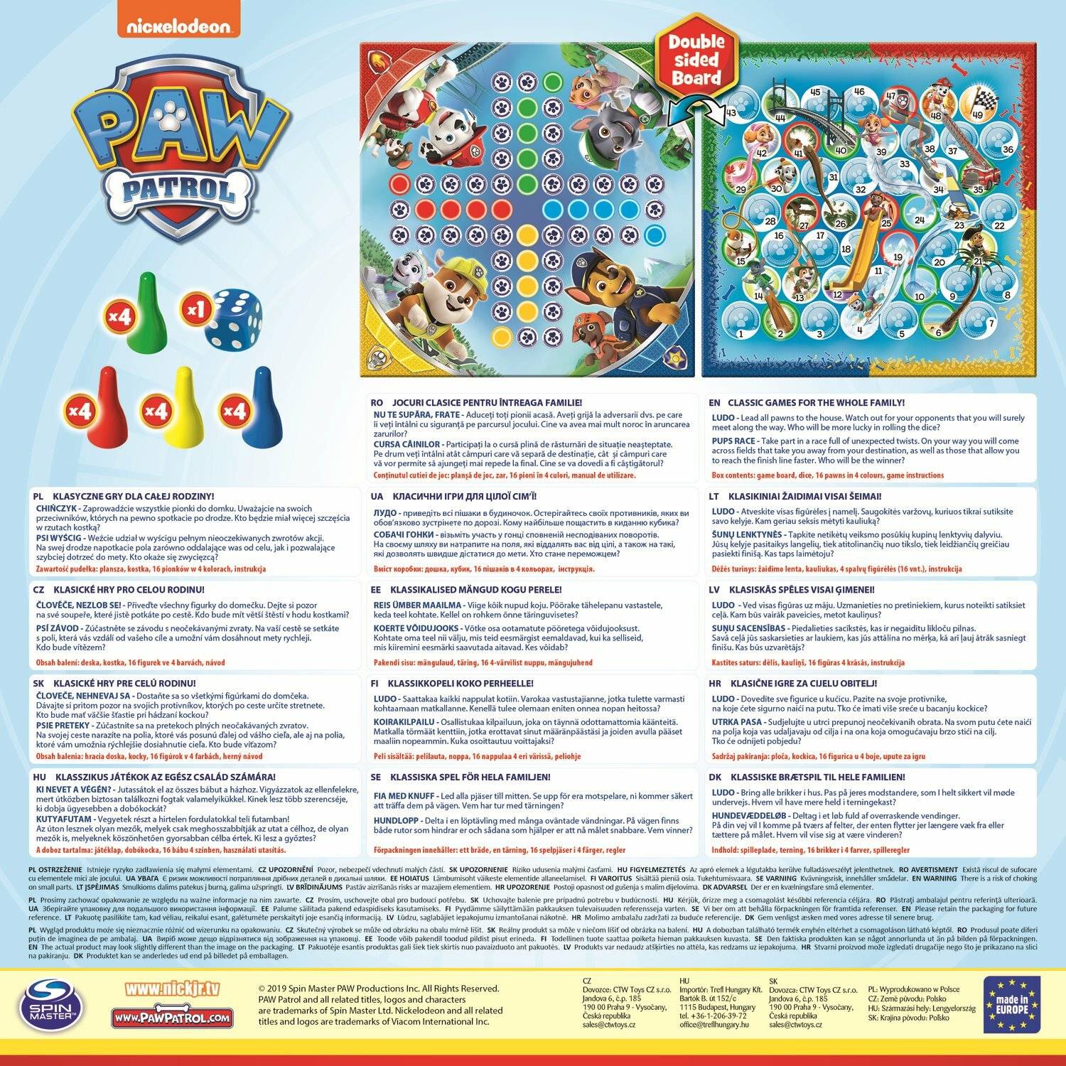 TREFL T Paw Patrol 2v1: Mensch, sei nicht böse und Hunderennen