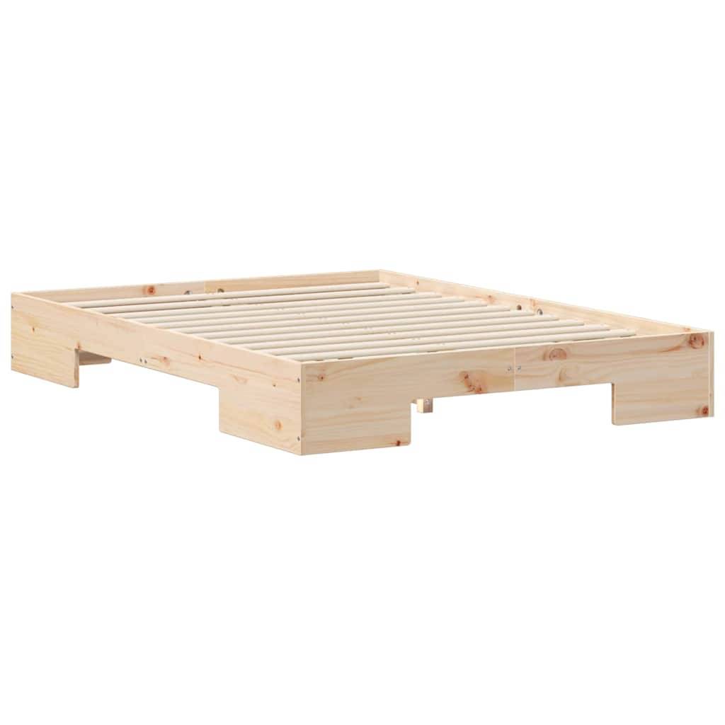 vidaXL Bettgestell Braun 120 x 190 cm