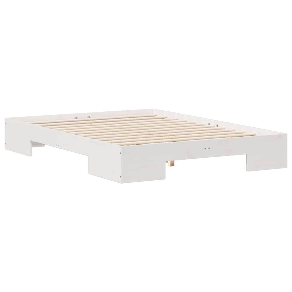 vidaXL Bettgestell Weiß 120 x 200 cm